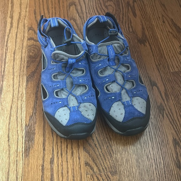 🌿Men's Land’s End Sandals Size 10 Blue Gray🌿 - Picture 1 of 6